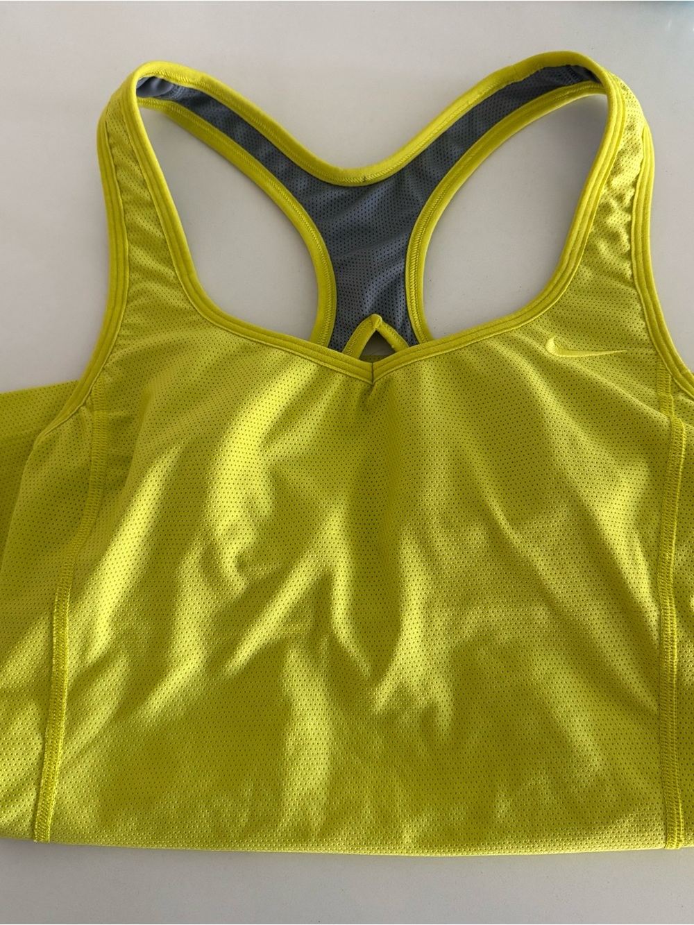 Nike Yellow Racerback Tank Top